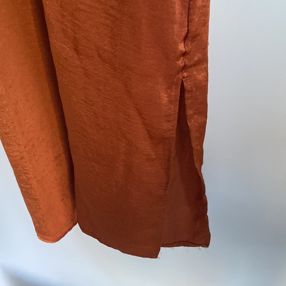 Cotton On Dresses Rust Orange Slip Dress Size Large Cotton On Lace Detailing Midi Length